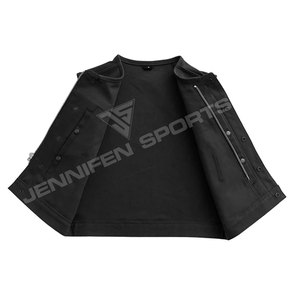 เสื้อกั๊กมอเตอร์ไซค์ผ้าแคนวาสคอตตอน 100% คุณภาพสูง สไตล์โกธิคสำหรับผู้ชาย ฤดูหนาว รับผลิตตามแบบ OEM ขายส่งจากโรงงาน - Product Image 5