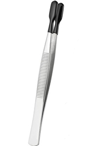 Ergonomic Design Stamp Tweezer Flat Tip Stainless Steel <b>Precision</b> <b>Tool</b> for Philately Jewelry Craft Work and Laboratory Handling - Product Image 6