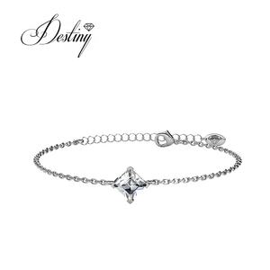 Daisini elegante Calle bracciale impreziosito da cristalli <span class=keywords><strong>Swarovski</strong></span> brillante catena di cristallo 925 gioielli in argento Sterling da donna - Product Image 1