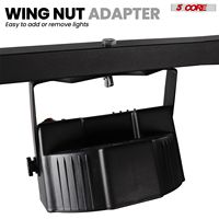 Soporte de Luces DJ LS 100, 2 Piezas, Barra en T Ajustable de 39-100 Pulgadas, Soporte de Suelo para Luces de Escenario, Aleación de Aluminio con Recubrimiento en Polvo