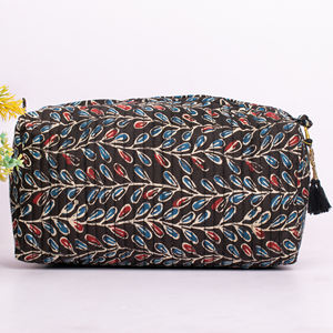 Juego de Bolsas de Maquillaje de Algodón Estampadas a Mano, Ecológicas, Promocionales, para Almacenamiento de Cosméticos, Personalizables, Lavables, para Regalo - Product Image 3