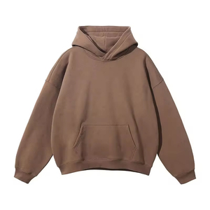 <b>Men's</b> Hooded Sweatshirt Solid Color Oversized Casual <b>Pullover</b> With Pocket Knitted French Terry Autumn Wear <b>pullover</b> Knitted - Product Image 4