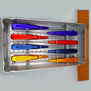 Juego de 8 Retractores de Huesos de la Columna Cervical, Instrumentos Quirúrgicos Manuales de Acero Inoxidable con Caja, Herramienta Ortopédica - Product Image 2