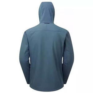 Chaqueta de Forro Polar Verde Oscuro para Hombre, Cuello Alto, Cierre de Cremallera, Resistente al Viento, Informal, para Otoño, Corte Regular, Material de Poliéster - Product Image 4