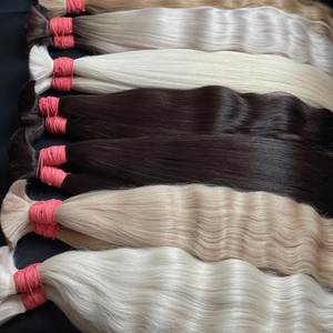 ผมแท้เวียดนามแบบขายส่ง ยี่ห้อ Rusahair สีบลอนด์ตรง เกรดเวอร์จิ้น  จัดเรียงเกล็ดผม  แบบ Super Double Drawn  ไม่ผ่านการดัด  สำหรับต่อผม - Product Image 3