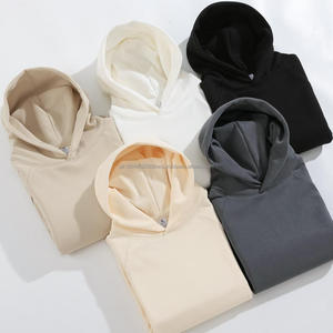 เสื้อมีฮู้ดผ้าฝ้าย100% 600ขนแกะจิ้งจอกสีเงิน GSM แขนแร็กแลนแห้งเร็วระบายอากาศ - Product Image 4