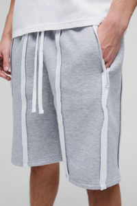 Pantalones Cortos para Hombre con Bolsillos Laterales, Corte Cuadrado, Transpirables, Cintura Elástica, para Gimnasio, Estilo Urbano - Product Image 4