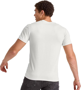 Camisetas de Algodón 100% para Hombre, Personalizadas, Transpirables, Ecológicas, Cuello en V, Corte Regular, Estilo Urbano, para Fitness - Product Image 3