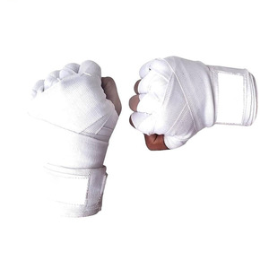 <b>White</b> Boxing Hand <b>Wraps</b> Sports Training Protective Gear Boxing Bandage Wrist <b>Wrap</b> Wrist Support <b>Wrap</b> Boxing Inner <b>Wrap</b> CP-BHW-09 - Product Image 1
