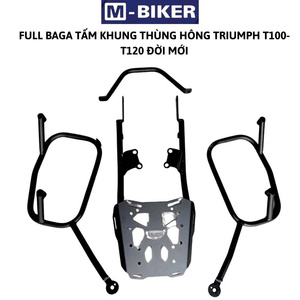 M-Biker para la marca T100/T120/Street Twin 2017+ Juego completo de portaequipajes y alforjas con torre de alta gama 22 - Product Image 1