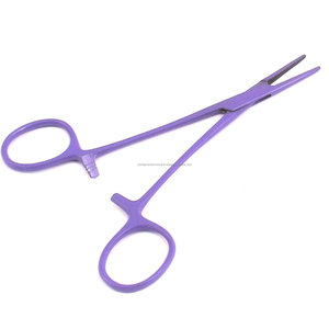 Pinza Hemostática Manual Recubierta de Titanio Púrpura, Pinza Arterial Recta con Bloqueo, Instrumento Quirúrgico para Cirugía General - Product Image 1