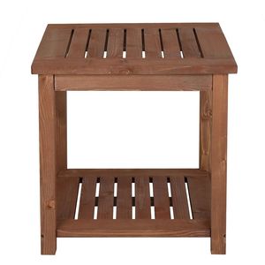 Tavolino Quadrato in Legno Carbonizzato per Soggiorno, Design Unico per Arredamento - Product Image 1