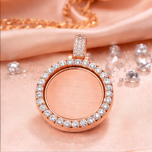 925 Silver Moissanite Trendy Hip Hop Pendant Necklace Gold Plated Iced Photo Personalized Family Member Picture Fine Charm <b>Gift</b> - Product Image 2