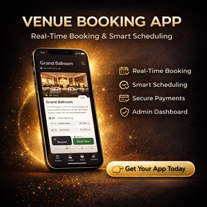 Enterprise Venue Booking App Development Real-Time Scheduling Booking Management Custom Design Scalable Admin Panel - Product Image 1