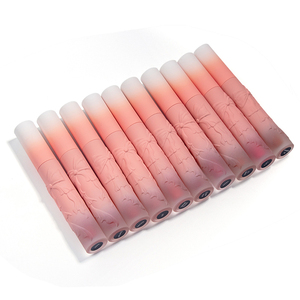 Brillo Labial Mate en Tubo Rosa Degradado con Diseño Floral en Relieve, Tinte Labial de Larga Duración, Alta Pigmentación y Sin Transferencia - Product Image 5