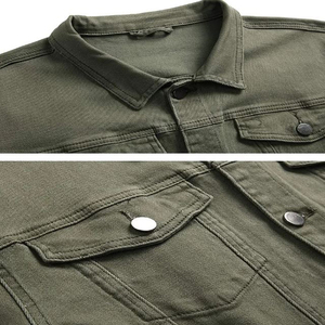 <b>Men</b> Denim <b>Jean</b> Jacket Premium Brand Export Quality, Street Style Plain Blue Acid Wash Panel <b>Work</b> Denim Jacket <b>Men</b> - Product Image 5