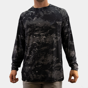 เสื้อตกปลาผู้ชายคุณภาพสูง สวมใส่สบาย ระบายอากาศได้ดี แขนยาว ป้องกันแสงแดด UPF 50 เสื้อตกปลาลำลองสำหรับผู้ชาย - Product Image 3