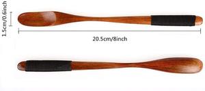Cuillère à thé en bois légère, cuillère à café, sucre, sel en bois naturel, ustensile de cuisine durable pour la cuisson - Product Image 5