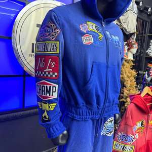 Custom Design Men's Tracksuit Set 100% Cotton Fleece Heat-Transfer Printed Streetwear Hoodies & Trouser Set in Wholesale - Product Image 3