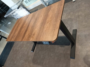 Adjustable Modern Commercial Office Building Lumetal Vietnam Indoor <b>Computer</b> <b>Desks</b> Wood Surface Powder Coated ODM Available - Product Image 3