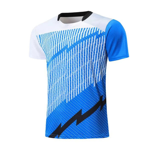 Ensemble uniforme de tennis et de badminton unisexe, col rond, manches courtes, respirant, séchage rapide, 100% polyester, uniformes de badminton - Product Image 2