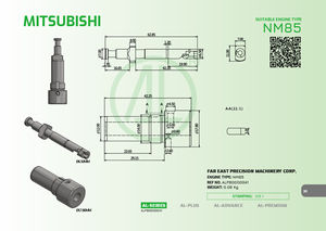 Taiwan Brand New for YANMAR NM95 MITSUBISHI NM85 <b>Marine</b> Diesel Engine Fuel <b>Pump</b> Stamping 126.1 Plunger Barrel Assembly - Product Image 3