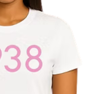 Camiseta Gráfica Blanca para Mujer, Estilo 1938, Informal, para Uso Diario, Estilo Urbano, Cómoda, Suave, Ropa de Moda - Product Image 3