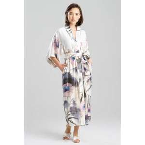 Robe Kimono Longue en Satin Écologique pour Femme avec Ceintures – Élégante Robe de Détente - Product Image 2