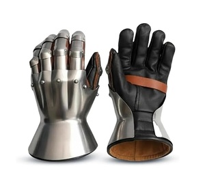 Guantes de Caballero Medievales de Metal de Inspiración Vintage, Fabricados por un Fabricante Confiable, para Disfraces de Fantasía y Decoración Histórica - Product Image 6