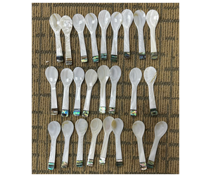 Cuillère en coquillage avec manche en porcelaine, directement de l'usine, fournisseur Vietnamien - Cuillère en coquillage pour commandes d'exportation en gros - Product Image 6