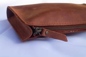 Full Grain Leather <b>Cable</b> Organizer Luxury Desk Cord Tidy Travel Tech Wrap Wire Management Case Verified Supplier LCO-0017 - Product Image 2