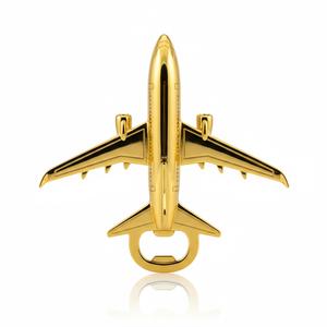 Regalos promocionales del fabricante, recuerdo de aerolínea, abridor de botellas de metal personalizado con forma de avión - Product Image 4