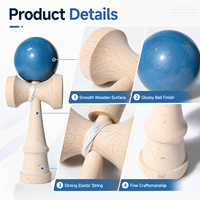 Juguete Kendama de Madera EDULAND |   Juego de coordinación ojo-mano para niños y adultos |   Certificado CE EN71 |   Logotipo y Color Personalizados