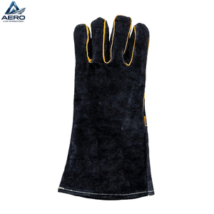 Buen Proveedor con Logotipo Propio, Guantes de Soldadura de Seguridad de Grado Industrial, Resistentes al Calor, de Cuero Duradero, con Protección Completa - Product Image 3