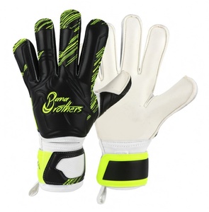 Gants de gardien de but de haute qualité avec logo personnalisé, paume antidérapante et matériau en cuir économique pour toutes les tailles - Product Image 1