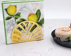 Luxury Classic Metal Modern Napkin Stand & Paper Holder <b>Caddy</b> for <b>Table</b> - Product Image 4