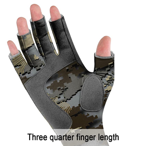 Outdoor Fishing <b>Gloves</b> Fingerless UV Protection Breathable Non Slip Palm Lightweight Comfortable Stretch Fit for Fishing Boating - Product Image 3