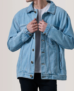 High Quality Customizable Logo Single Breasted Autumn <b>Long</b> 100% Cotton Breathable Casual <b>Men</b> Fleece Dot Pattern Varsity <b>Jacket</b> - Product Image 3