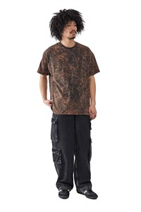 Camiseta Personalizada de Algodón Grueso con Hombros Caídos, Lavado Ácido, Estilo Vintage, Tallas Grandes - Product Image 2