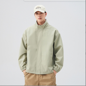 Blouson Coach Décontracté Personnalisable à Faible MOQ avec Logo, Col Rabattu, Coupe Ample, Fermeture Éclair, en Polyester Teint en Fil Fini - Product Image 3