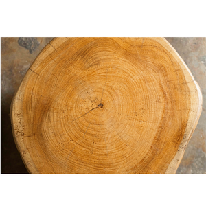 Pouf ottoman de luxe ARTERRA pour hôtel, villa, appartement, entrepôt, en teck massif fait main - Product Image 3