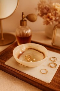 Décoration en pierre design, accessoire unique en pierre naturelle, centre de table en onyx poli haut de gamme, artisanat moderne, prix de gros - Product Image 5