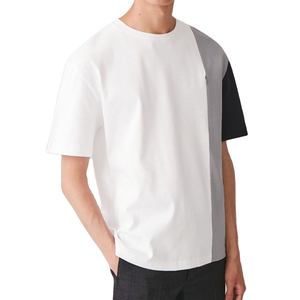 T-shirt pour homme de haute qualité, best-seller, 100% coton tricoté, motif uni personnalisé, séchage rapide, respirant, anti-rétrécissement, manches courtes - Product Image 1