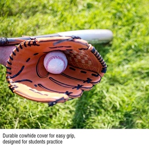 Mitaines de baseball en cuir véritable PU de haute qualité Logo personnalisé Gants d'entraînement de pratique haut de gamme pour les receveurs d'avant-champ Softball - Product Image 6