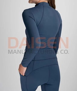 เสื้อเบสเลเยอร์แขนยาวสำหรับขี่ม้าหญิง แบบตะวันตก ระบายอากาศได้ดี เหมาะสำหรับการแข่งขัน รับผลิตแบบ OEM - Product Image 4