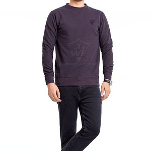Sweat-shirts dynamiques pour hommes en mélange de coton doux, col rond, manches longues, style streetwear, décontracté, pour tous les jours, vêtements pull-over - Product Image 2