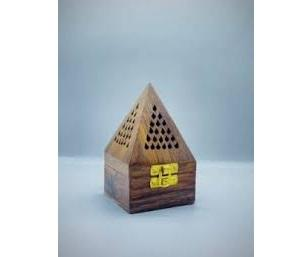 Brûleur à Bakhoor en bois artisanal, décoration traditionnelle arabe du Ramadan, brûleur à Bakhoor artisanal en bois, brûleur à Bakhoor Oud arabe artisanal - Product Image 2