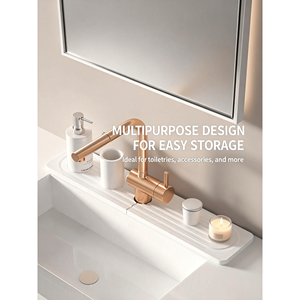 Kitchen Sink Faucet <b>Mat</b>-Diatomite Stone Drying Sink Protector Moisture Prevent Bath <b>Mat</b> Water Absorbent <b>Splash</b> Guard - Product Image 3