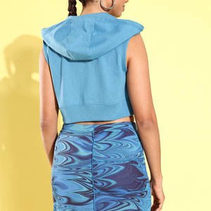 Sudaderas Cortas sin Mangas para Mujer, Estilo Casual, al por Mayor, Personalizadas, para Gimnasio, Entrenamiento, Running, Sexy - Product Image 4