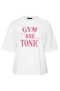 Camiseta holgada con estampado 'Gym and Tonic' - Product Image 2